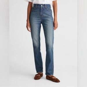 Madewell Womens The Perfect Vintage Blue Denim Jeans Size 31 T Fair Trade